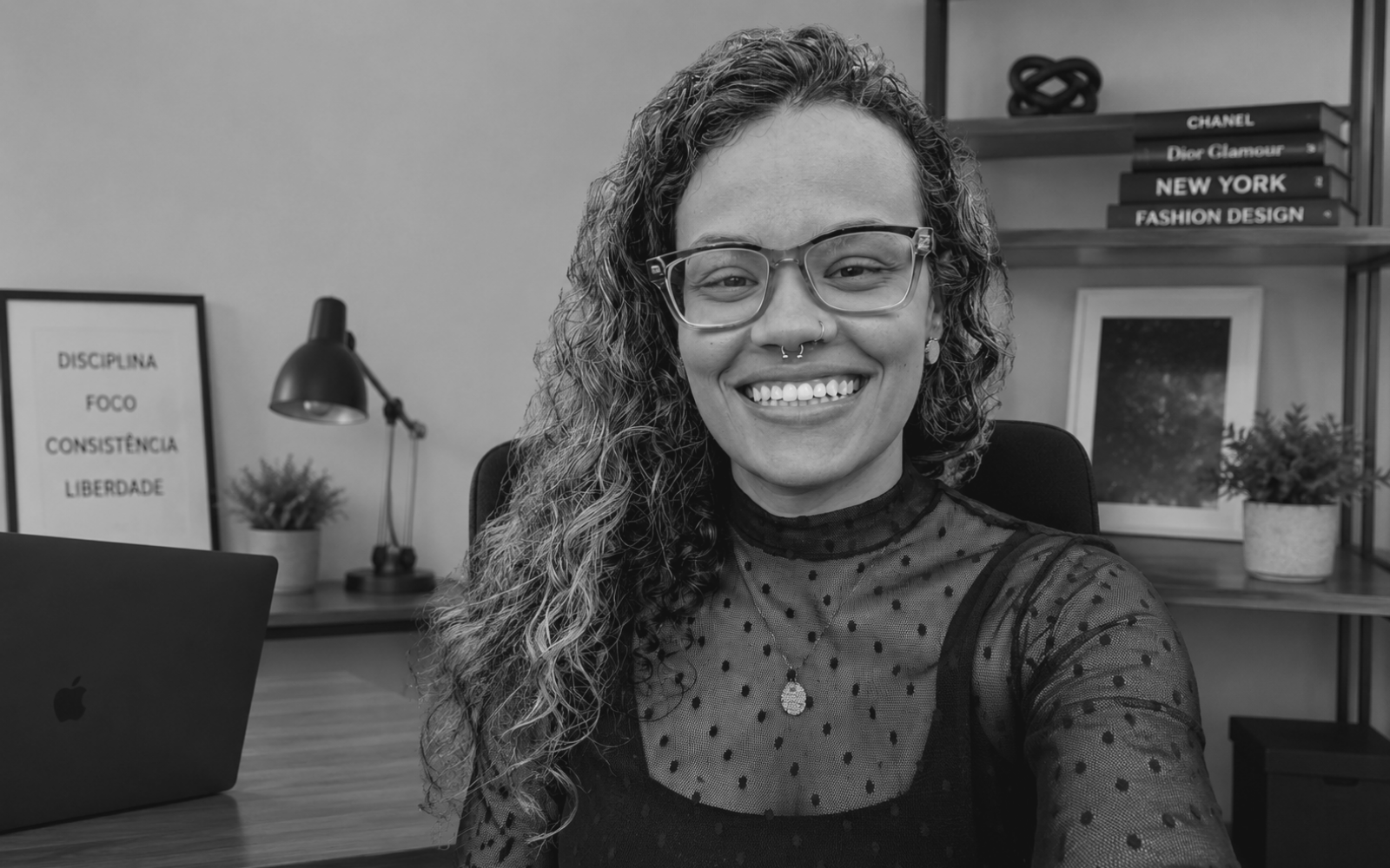 Membro da equipe da Cacicedo em apresentação